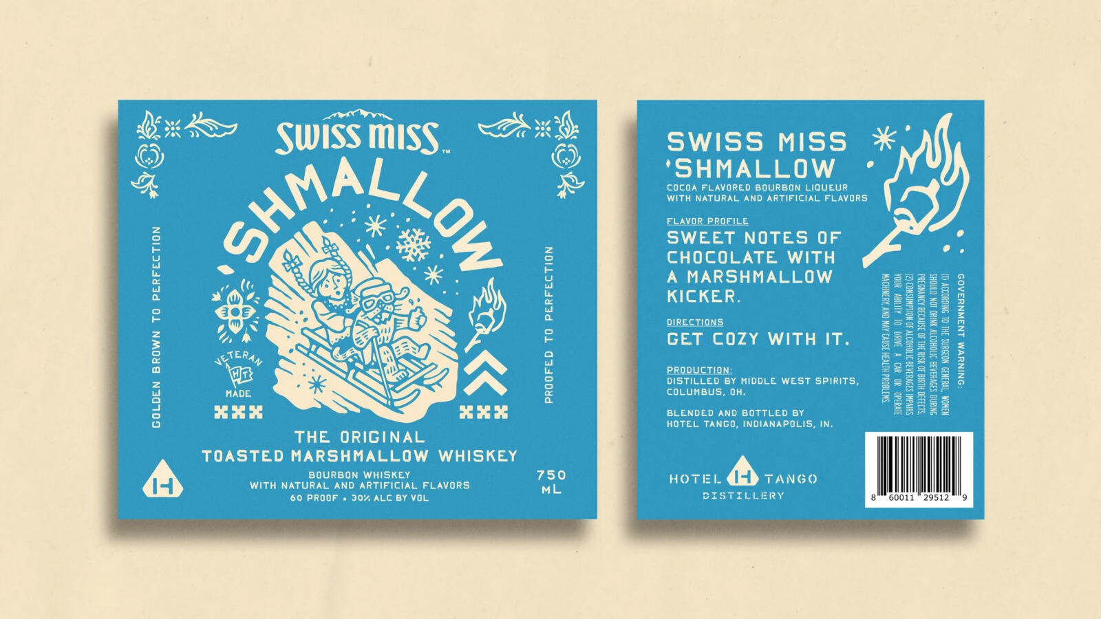 Swiss Miss 'Shmallow bottle packaging