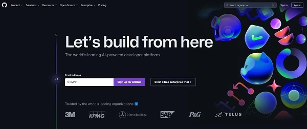 GitHub homepage leveraging the benefits of Ruby on Rails