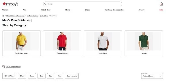 Example of content structuring