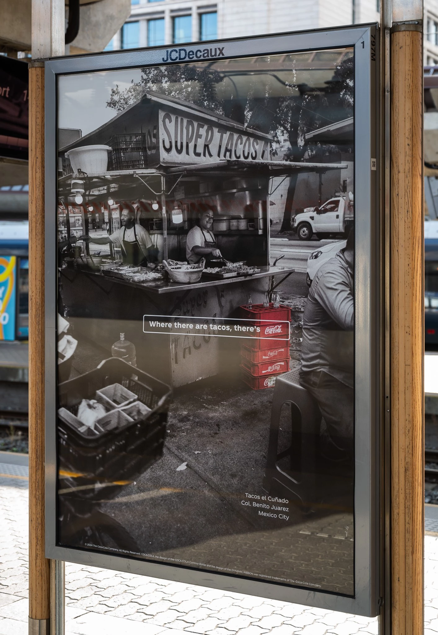 A Coca-Cola billboard in Oslo shows why tacos are best paired with the drink.