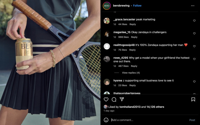 A Screenshot of the Cryptic Instagram Post Speculated to be Zendaya