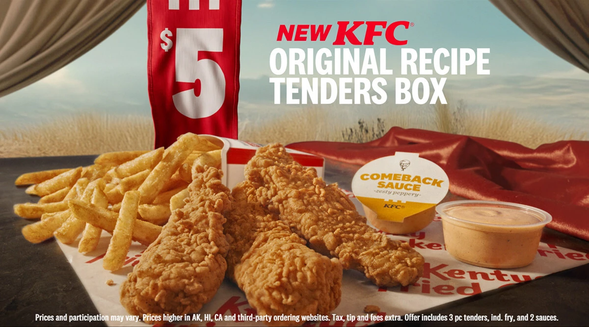 The New KFC Original Chicken Tenders Box