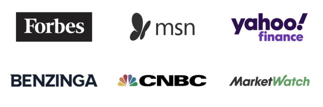 media-sites-logos List of media sites where DesignRush is featured: Forbes, msn, Yahoo Finance, Benzinga, MarketWatch, CNBC