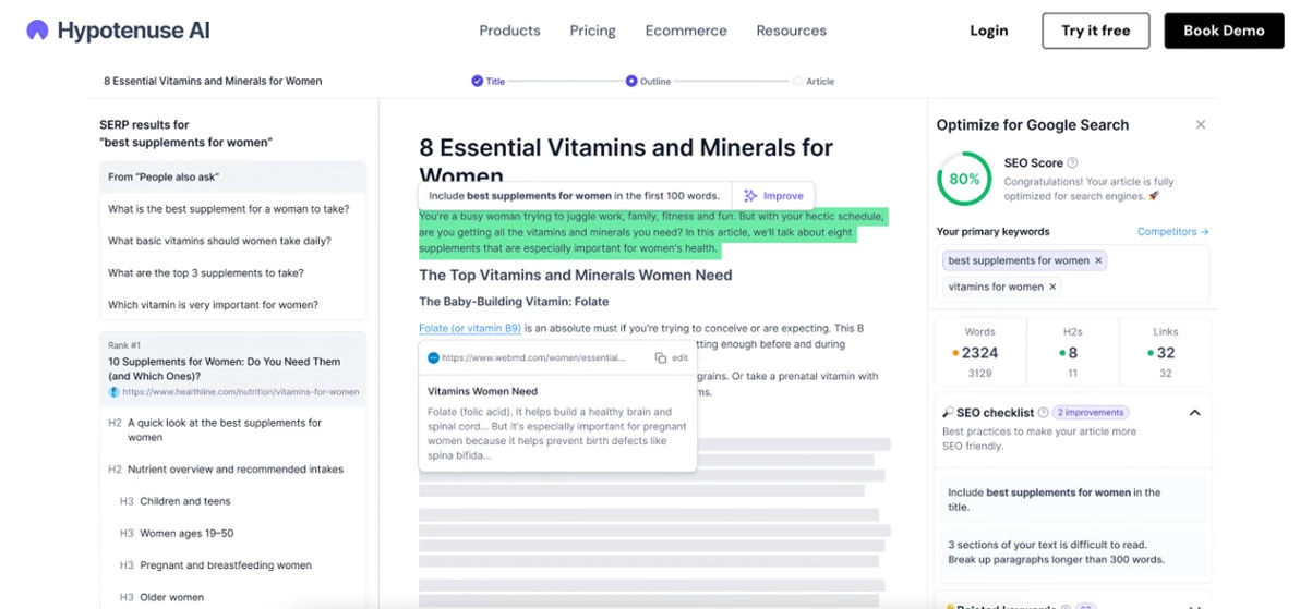 Hypotenuse AI