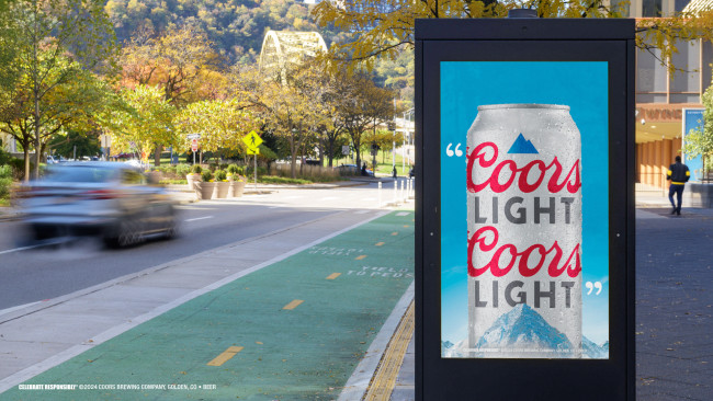 'Coors Light Coors Light' Billboard | Source: Coors Light 'Coors Light Coors Light' Billboard | Source: Coors Light