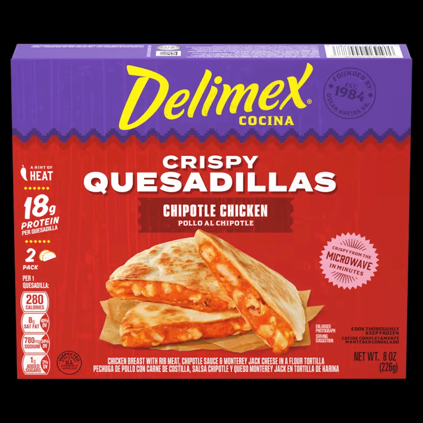 Delimex Crispy Quesadillas Chipotle Chicken