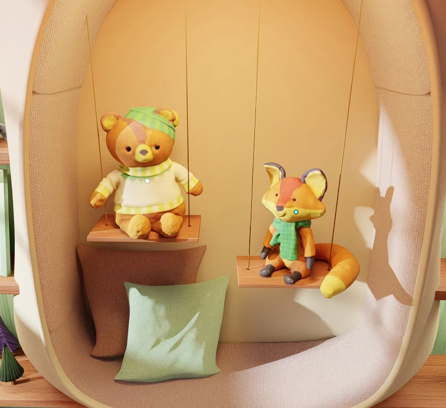 The 2024 Holiday Bear and Holiday Fox from Wild Republic