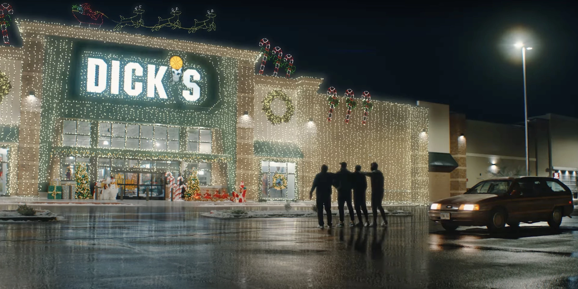 The Watt Boys Stand in Awe of the DICK'S Store's Holiday Display