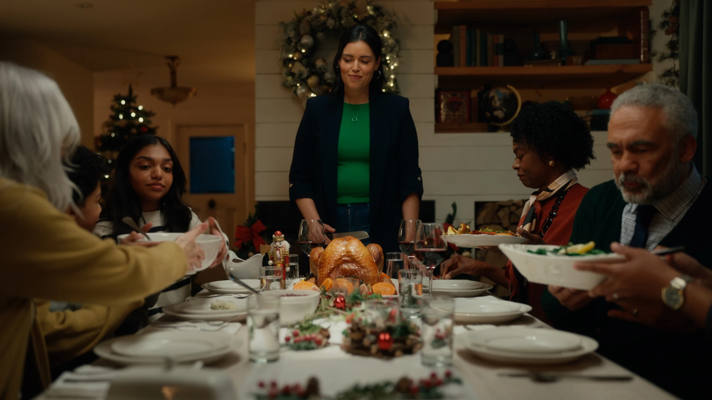 A family celebrates the holidays with Wesson