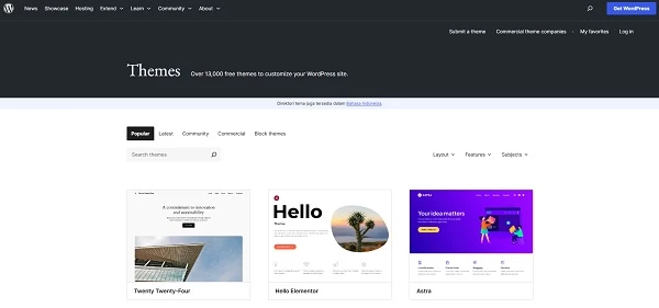 page-of-wordpress-themes Page of WordPress themes