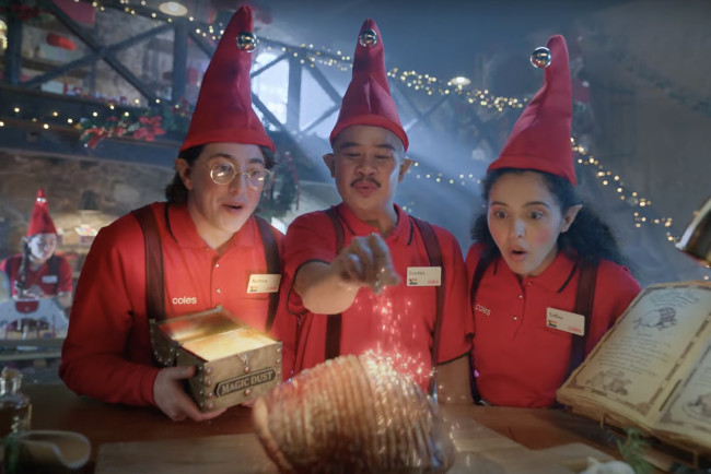 Elves Sprinkle Christmas Magic on a Ham