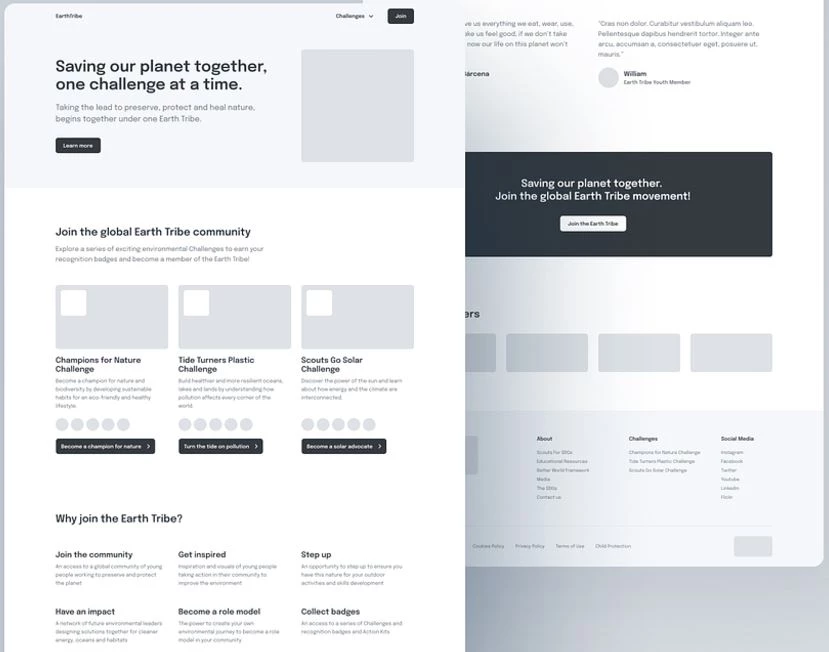Image of high-fidelity wireframe