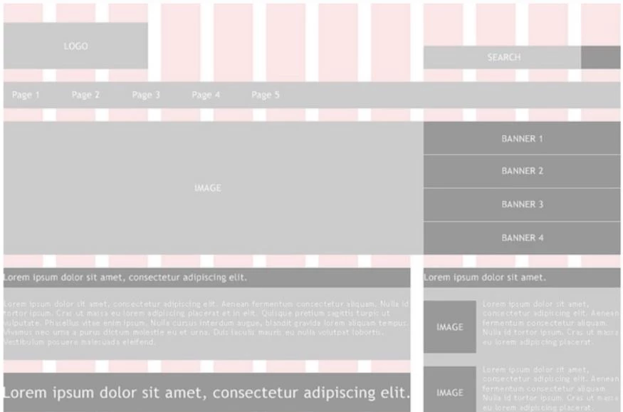 Image of low-fidelity wireframe