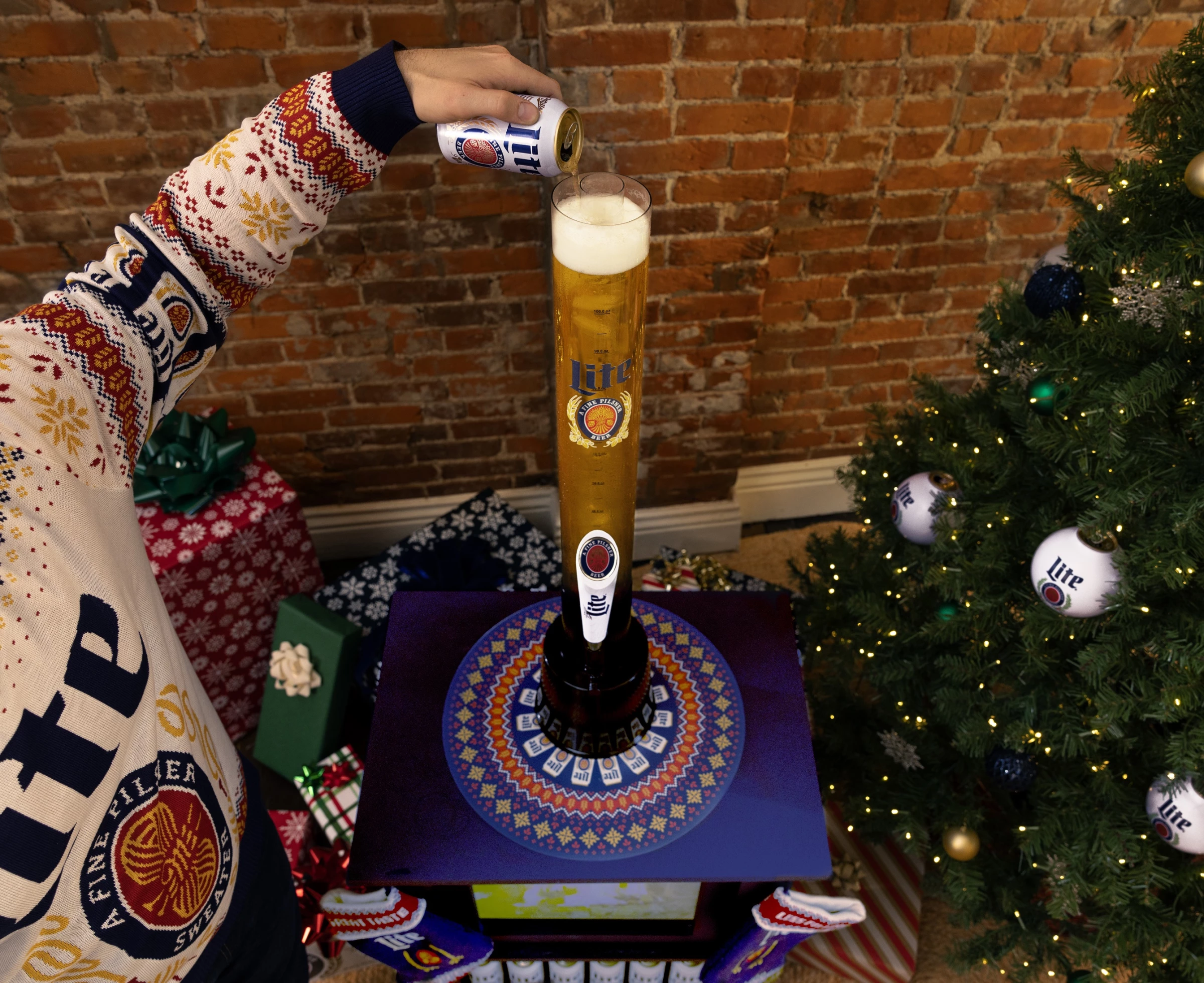 The Miller Lite YuleLager Chimney