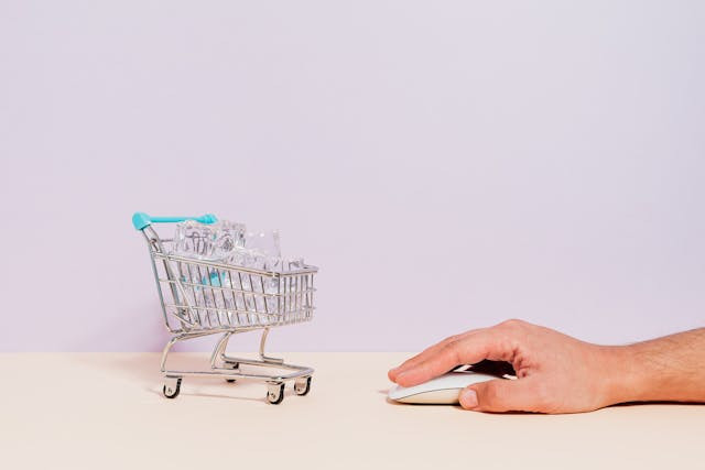Person using a calculator