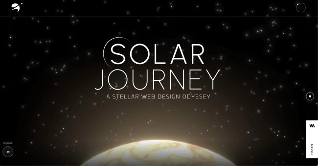 Solar Journey Website as Interaction Design Example
