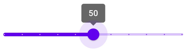 Example of Slider UI Element
