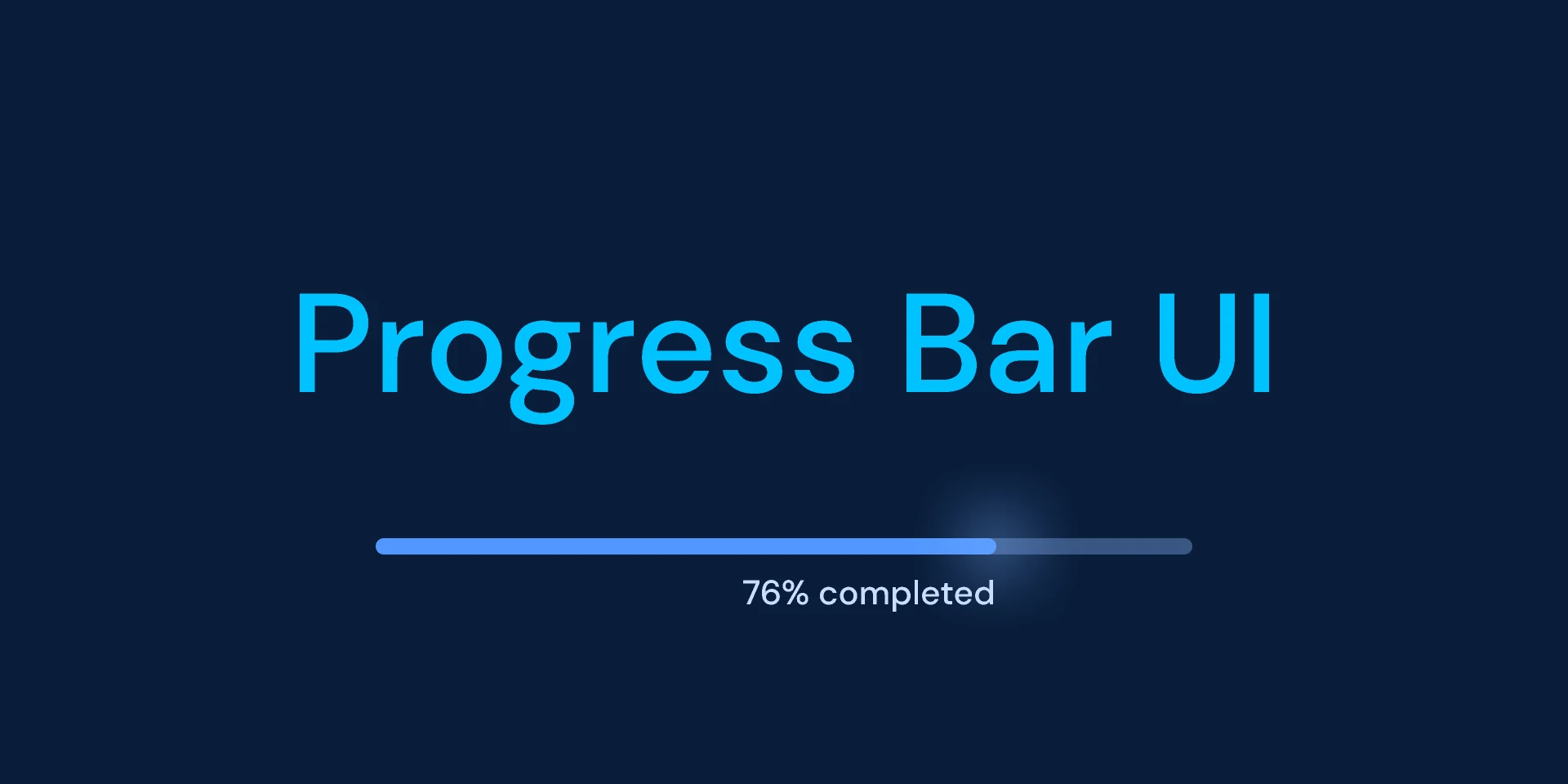 Example of Progress Bar UI Element