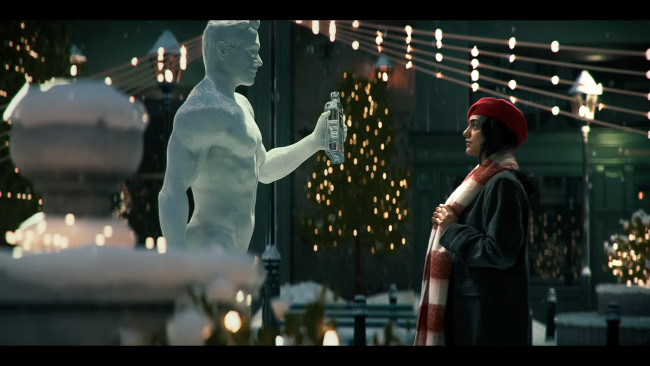The snowman and the woman The snowman and the woman