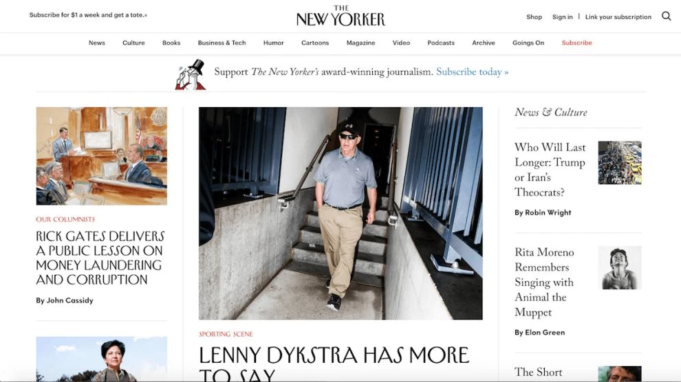 new-yorker-website-symmetrical-design New Yorker Website Symmetrical Design