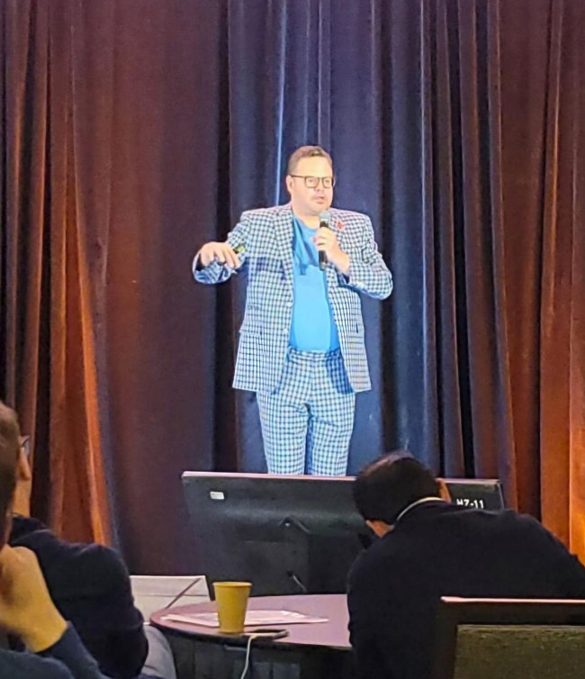 Jay Baer speaking at the International Association of Speakers Bureaus annual convention | Source: Instagram Jay Baer speaking at the International Association of Speakers Bureaus annual convention | Source: Instagram