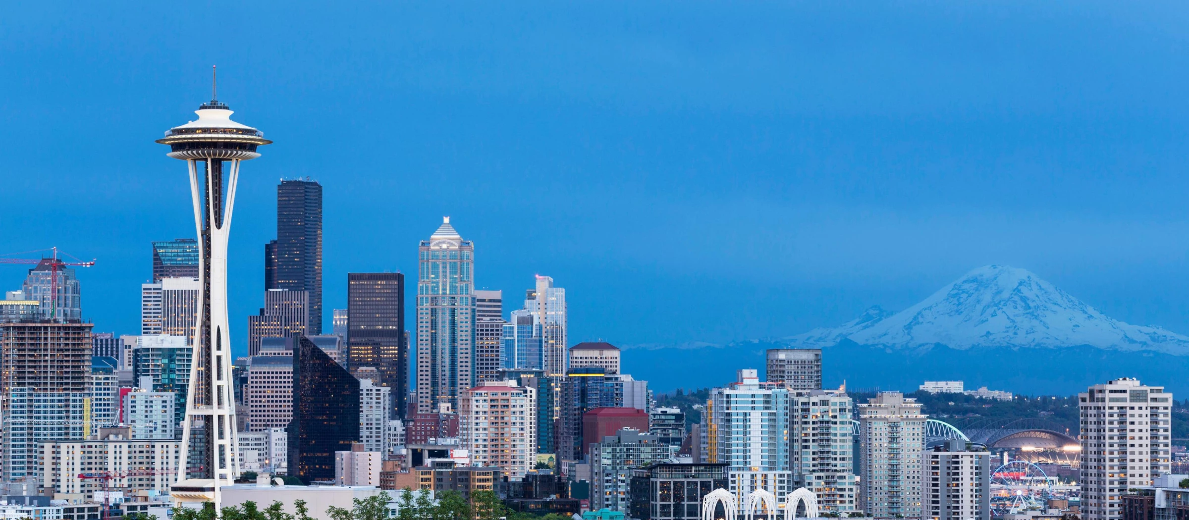 The Seattle Skyline in Washington The Seattle Skyline in Washington