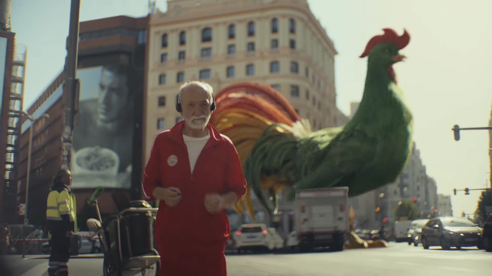 Cornelius walks down the street