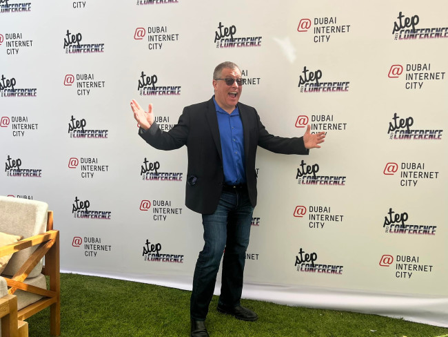 Peter Shankman at the Step Conference in Dubai Peter Shankman at the Step Conference in Dubai