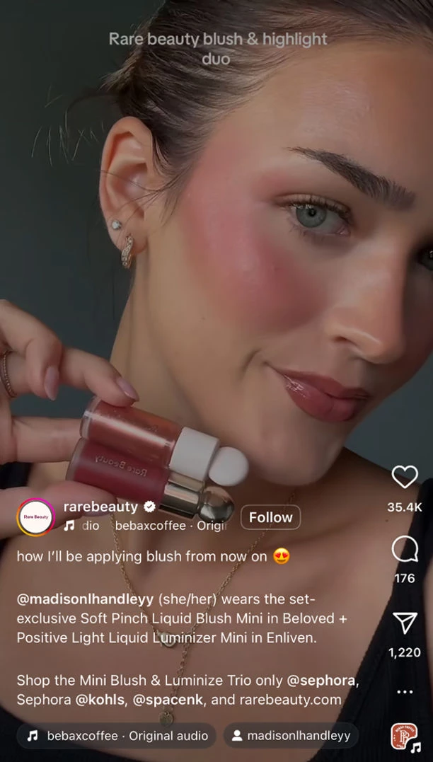 Rare Beauty on Instagram Reels