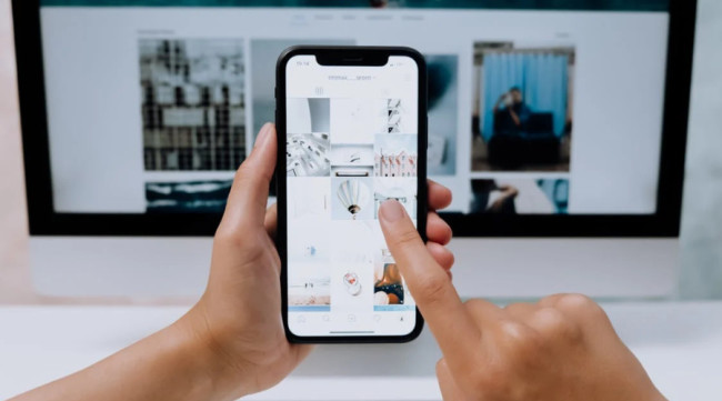 Person using mobile phone