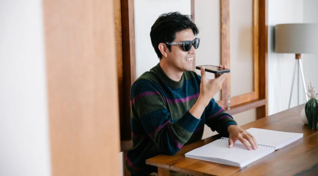 Person speaking on phone