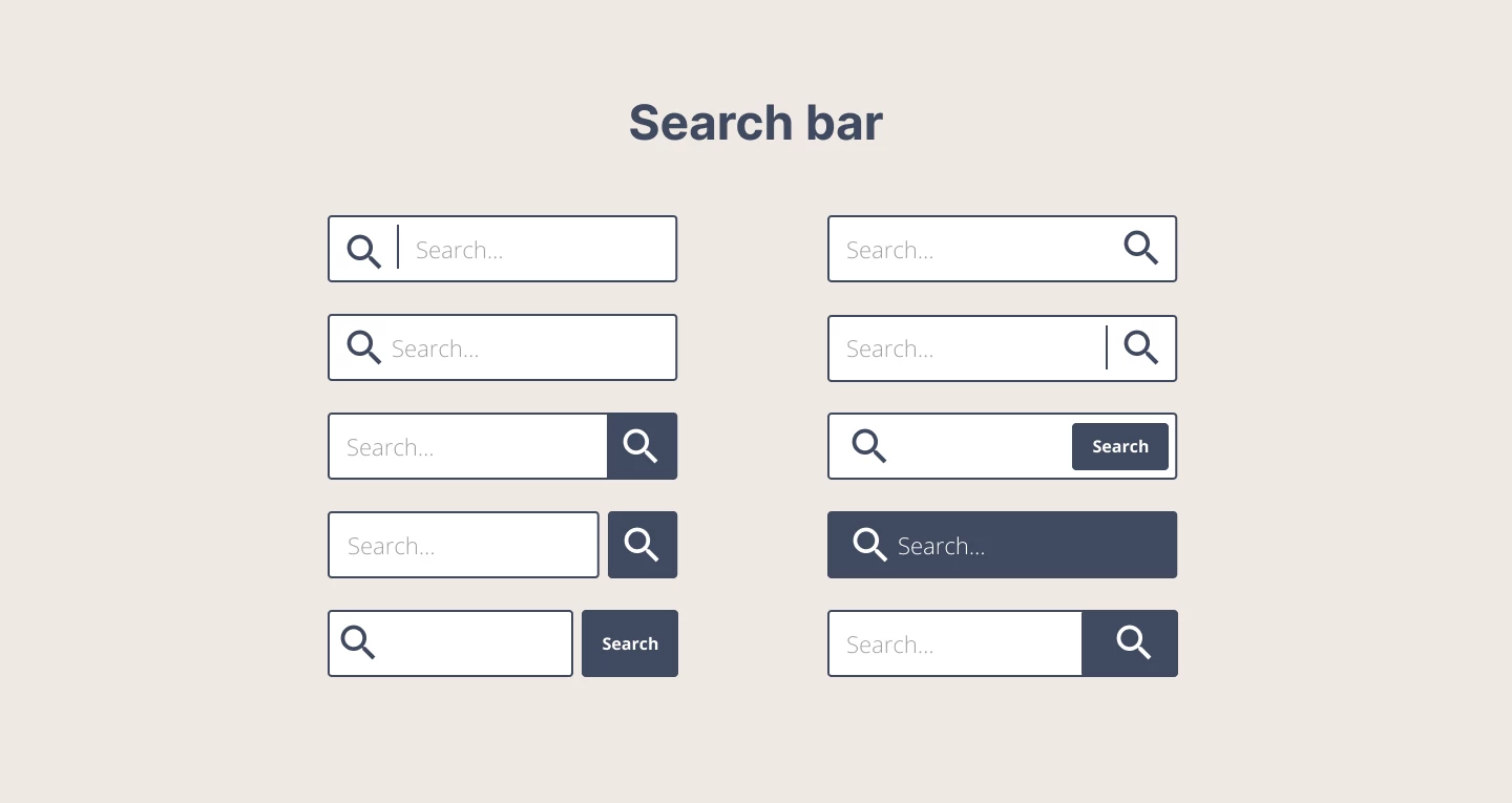 Search bar example of Search Bar UX Best Practices 