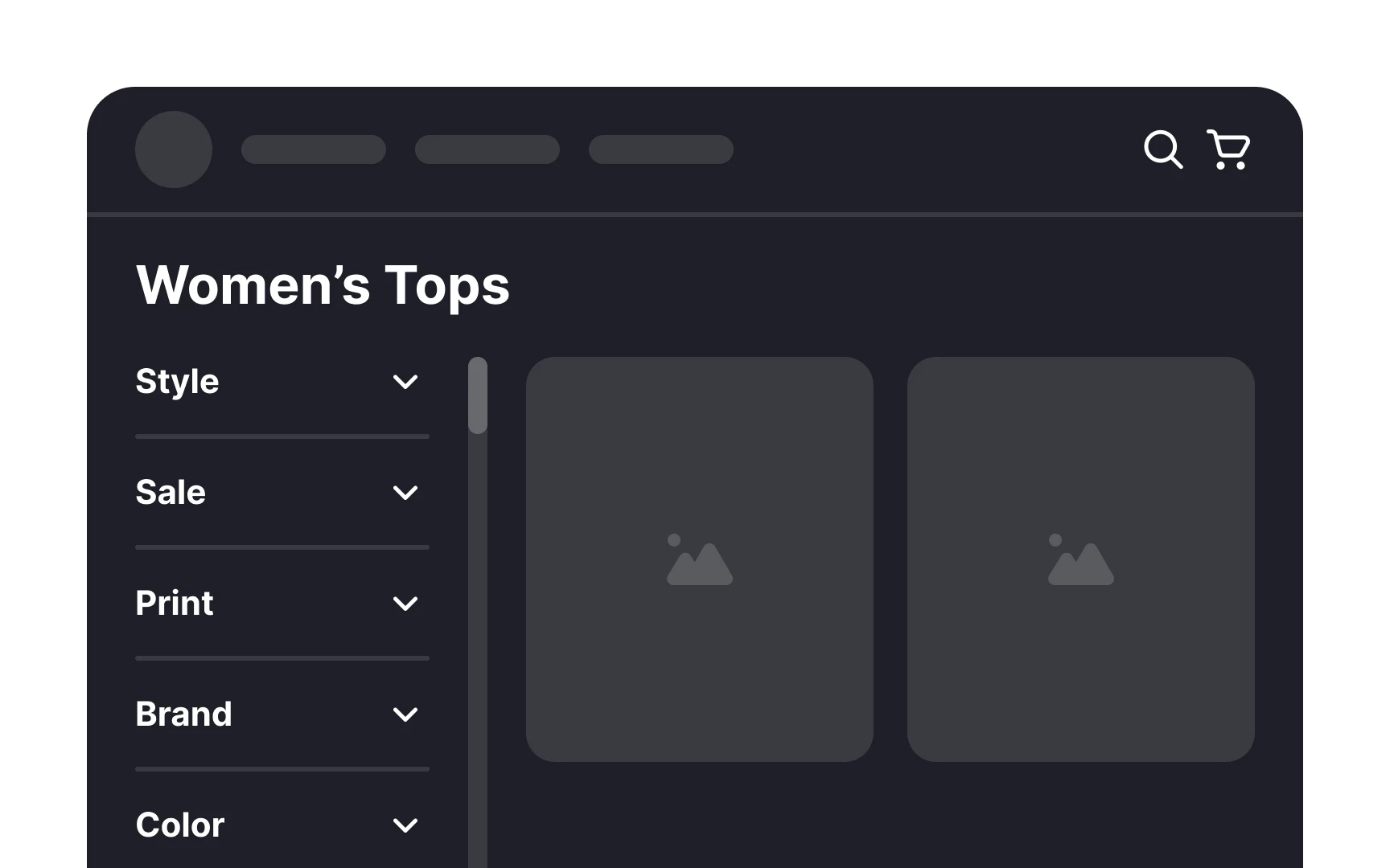 Filtering and sorting example of Search Bar UX Best Practices 