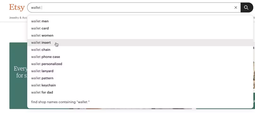 Predictive Search and Autosuggestions Example of Search UX Best Practices