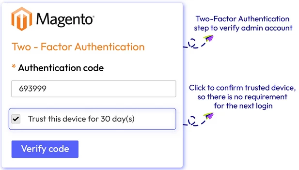 Two-factor authentication extension for Magento Community