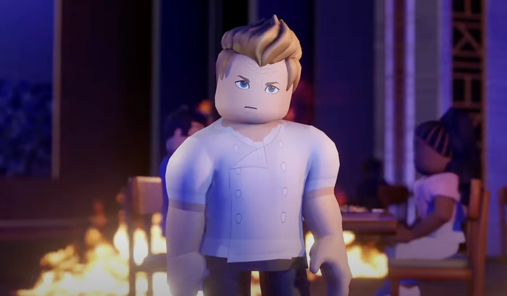 Gordon Ramsay in Roblox's Hell's Kitchen Experience | Source: Roblox Gordon Ramsay in Roblox's Hell's Kitchen Experience | Source: Roblox