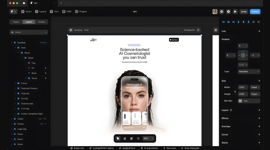 Figma Competitor Framer