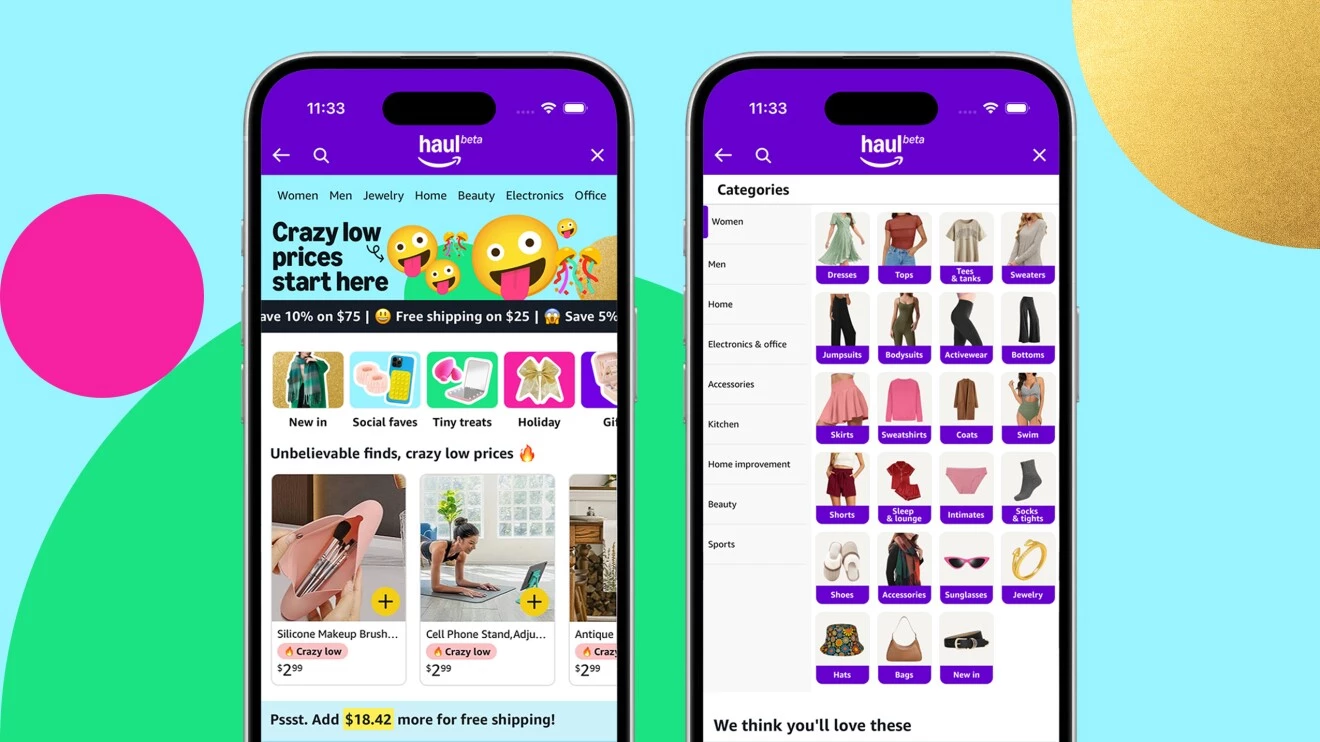 Amazon’s Haul Is a Mobile-Only Feature | Source: Amazon