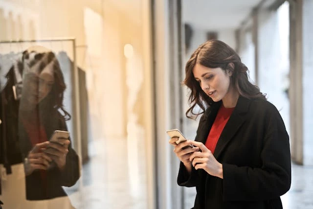  Woman using mobile phone