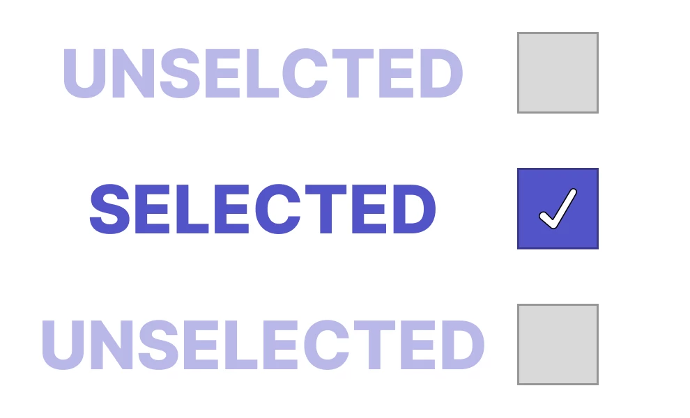 Selected Button State