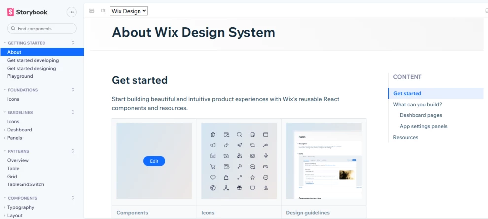 Storybook Example Wix Design System