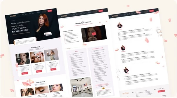 Web Loft Designs’ Web Design and Development for Beauty Salons Service Page