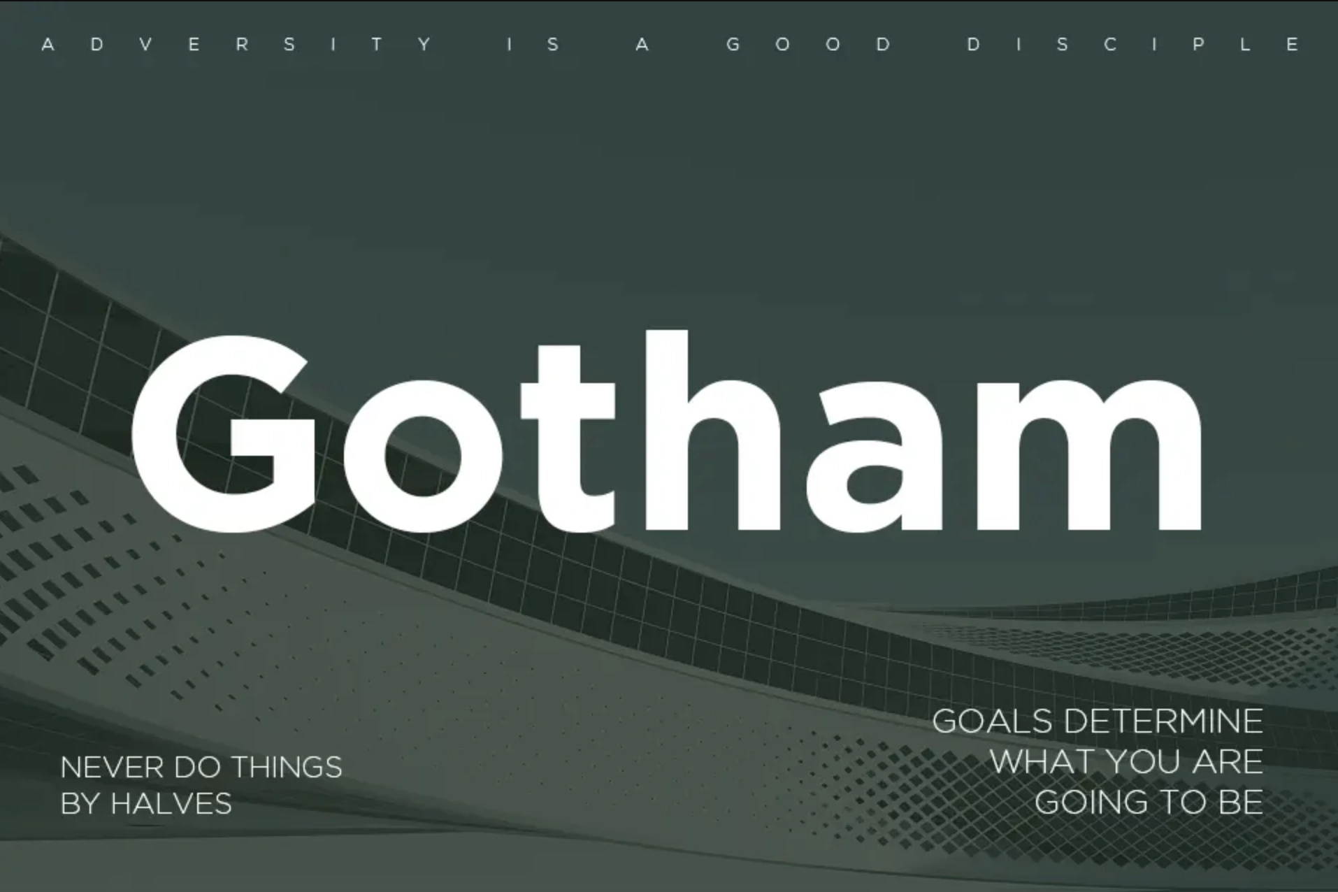 example image of the Gotham font