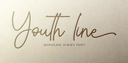 example image of the Youth Line font