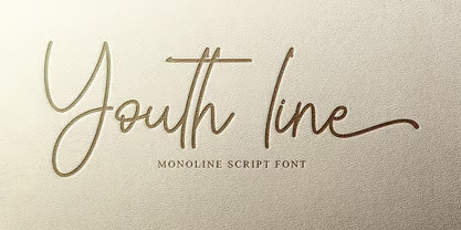 example image of the Youth Line font