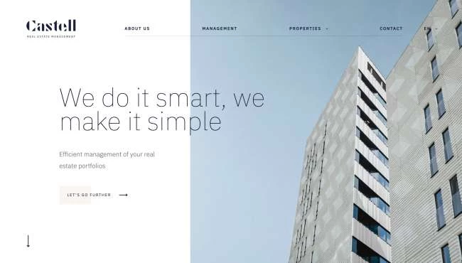 Castell Management Castell Management real estate website design