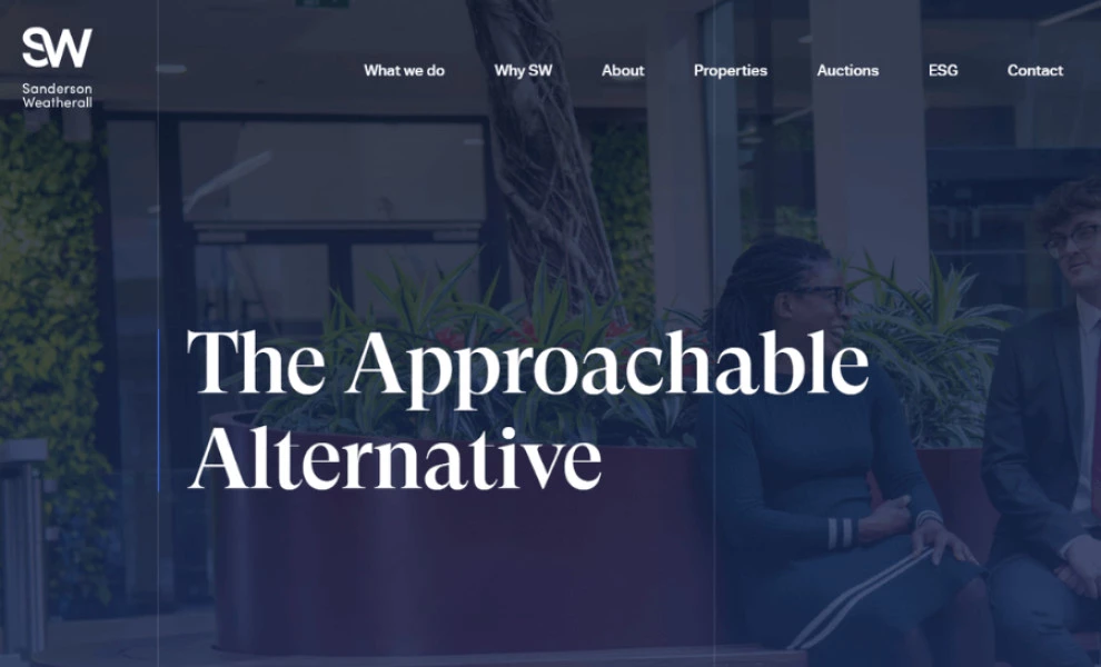 Sanderson Weatherall SW Real Estate Website Design