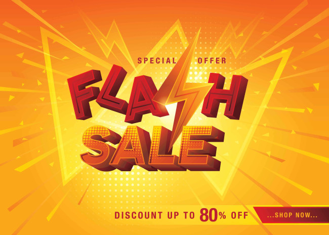 Flash sale banner