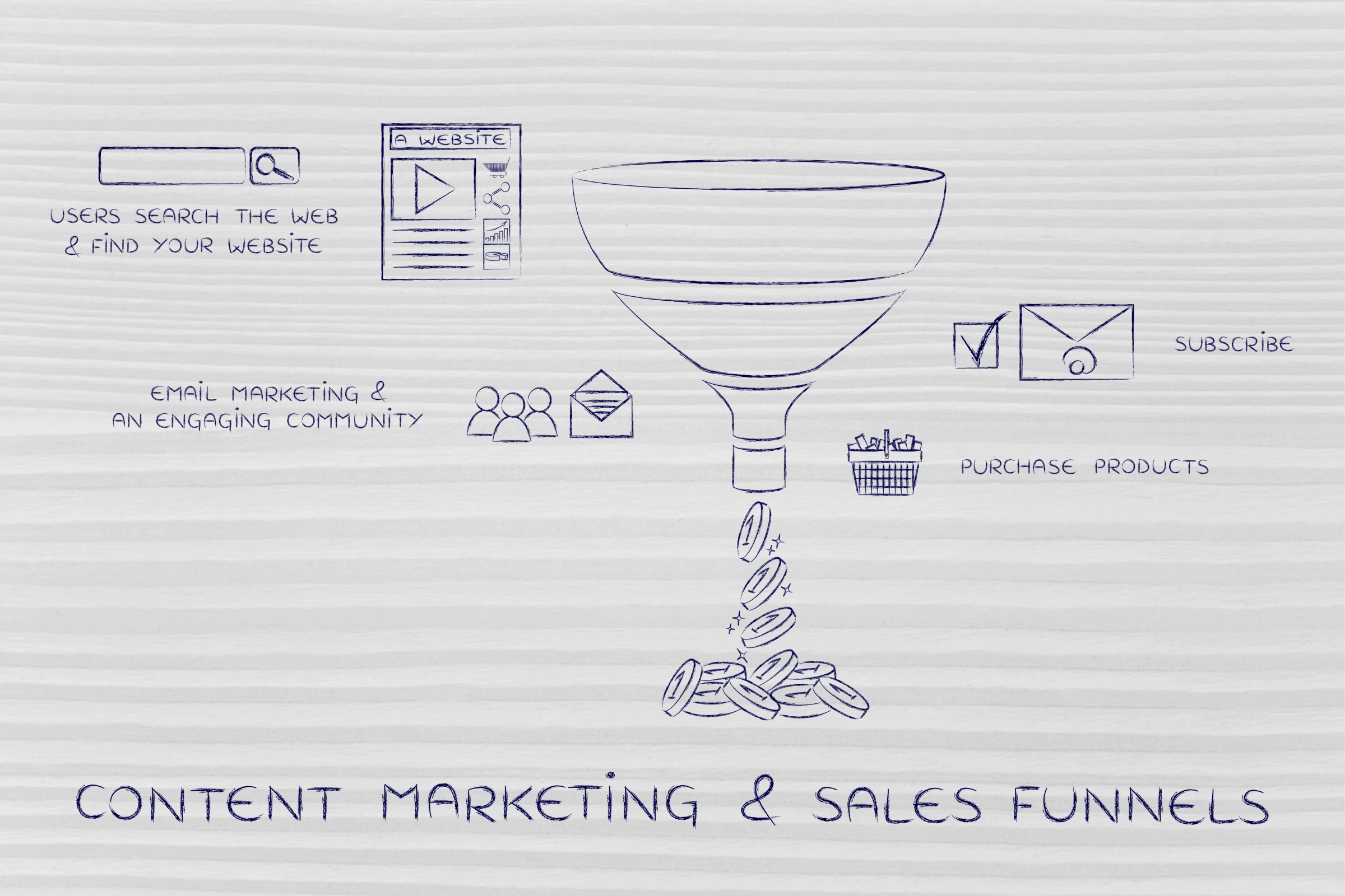 Content marketing and sales funnel