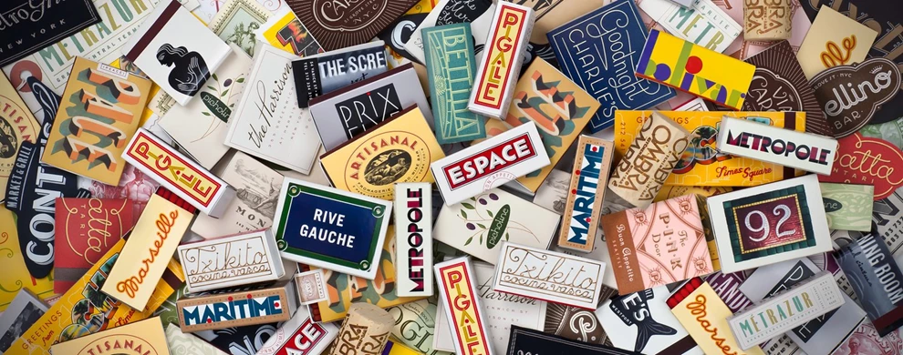 Typography graphic design work by Louie Fili